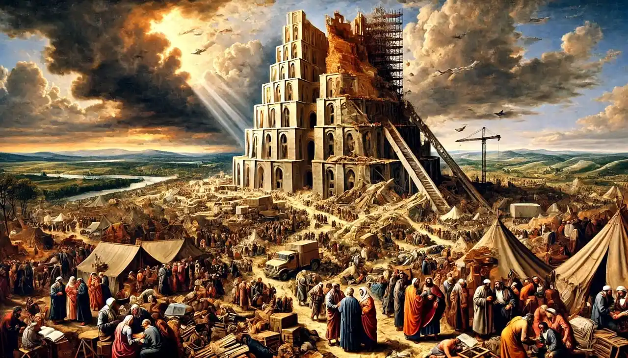 how high was the tower of babel